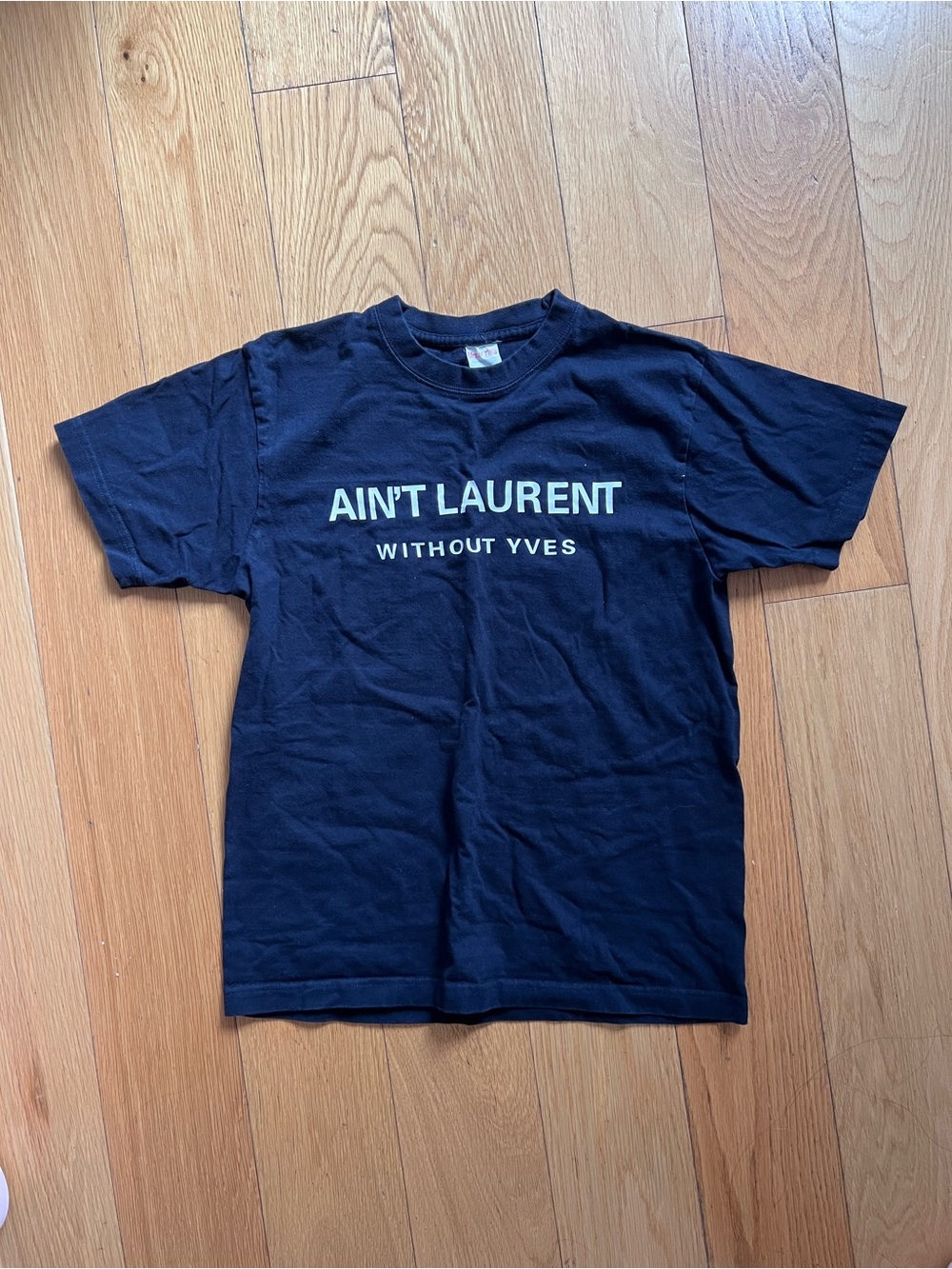 'Ain't Laurent Without Yves' Black Tee